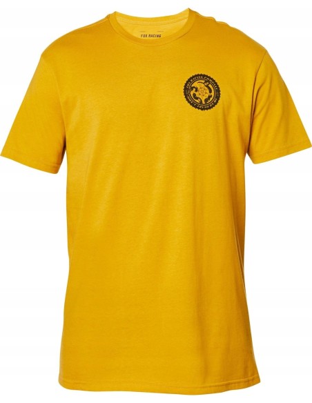 Koszulka t-shirt FOX Tread On Premium Mustard r. S